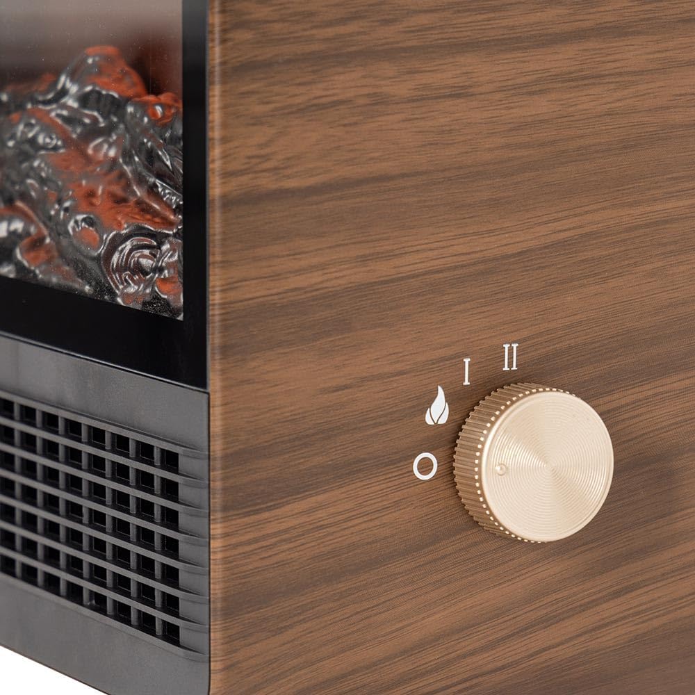 Hearth Electric Fireplace Portable Space Heater with 3D Flame Effect | 1500W