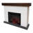 Country Living Jackson 55 Inch Electric Fireplace Mantel - White Brick