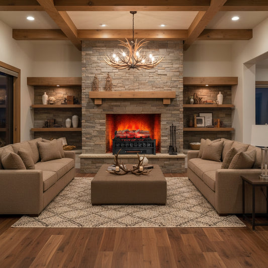 Lupi Infared 20 Inch Electric Fireplace Logs