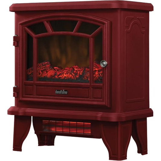 LISM Infrared Quartz Electric Fireplace Stove Heater Realistic Flame