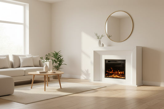 51-Inch Electric Fireplace Mantel - 23 Inch Heater