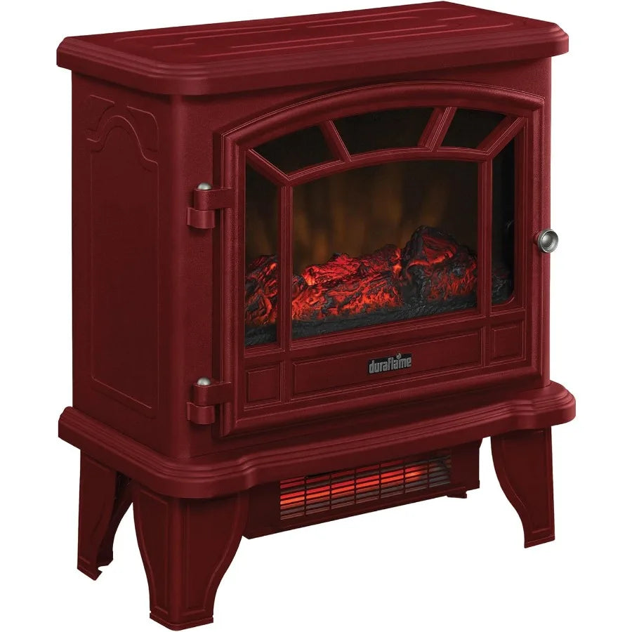 LISM Infrared Quartz Electric Fireplace Stove Heater Realistic Flame