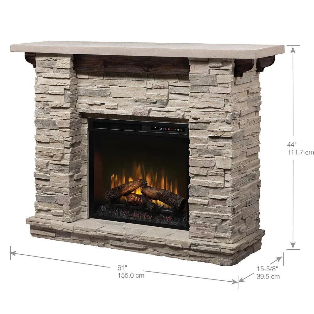 60" Electric Fireplace Mantels