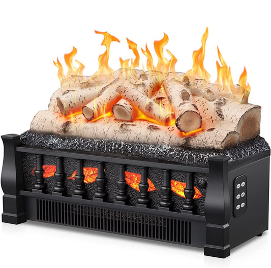 R.W.FLAME  20 Inch Electric Fireplace Log Set - Space Heater - Remote