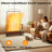 Advwin Electric Baseboard Space Heater 1800w - Realistic 3d Flame Remote Timer Thermostat