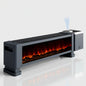 Advwin Electric Baseboard Space Heater 1800w - Realistic 3d Flame Remote Timer Thermostat