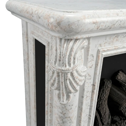 Astoria Grand 18 Inch Freestanding Electric Fireplace Mini European Vintage Space Heater
