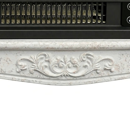 Astoria Grand 18 Inch Freestanding Electric Fireplace Mini European Vintage Space Heater