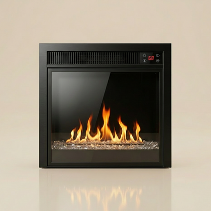 23 Inch - Electric Fireplace Insert - with Remote and Heater - Just Electric