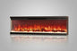 Symple 50 Inch 3 Sided Smart Electric Fireplace - Alexa App - 15 Colors Realistic Flame Sound & Heat - Remote Control