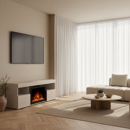 59 Inch Electric Fireplace TV Stand - COWSAR Vaneta