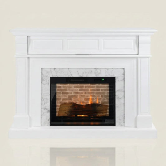 TruFlame 62 Inch Electric Fireplace Grand Marble Mantel - TruFlame