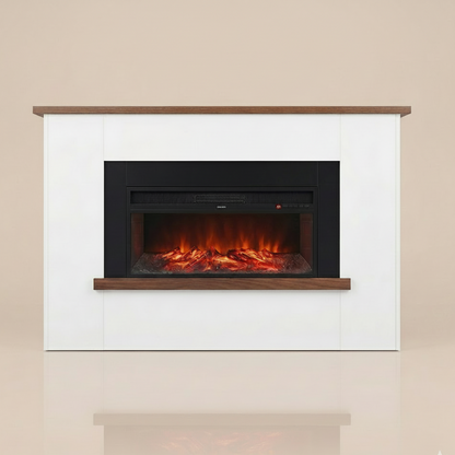 66 Inch Freestanding Electric Fireplace Mantel - 1500W Heater