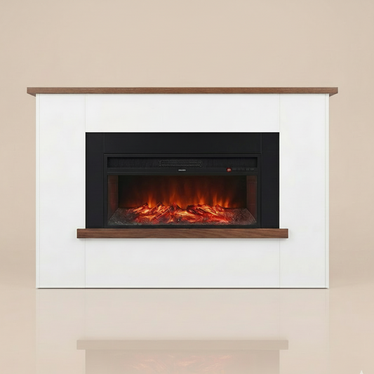 66 Inch Freestanding Electric Fireplace Mantel - 1500W Heater