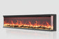 Studio™ 80 Inch 3 Sided Glass Electric Fireplace with WiFi and Multicolor Flame
