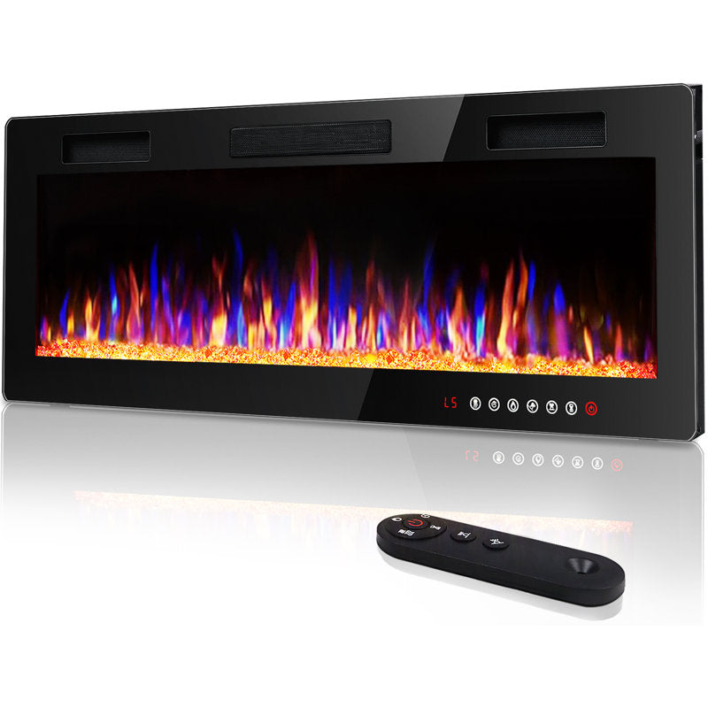 Ellis (30", 36", 42", 50", 60", 72") Electric Fireplaces Recessed Wall Mounted