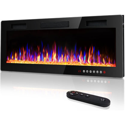 Ellis (30", 36", 42", 50", 60", 72") Electric Fireplaces Recessed Wall Mounted