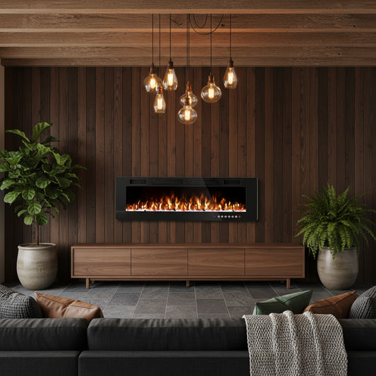 Ellis (30", 36", 42", 50", 60", 72") Electric Fireplaces Recessed Wall Mounted