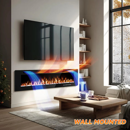 Ellis (30", 36", 42", 50", 60", 72") Electric Fireplaces Recessed Wall Mounted