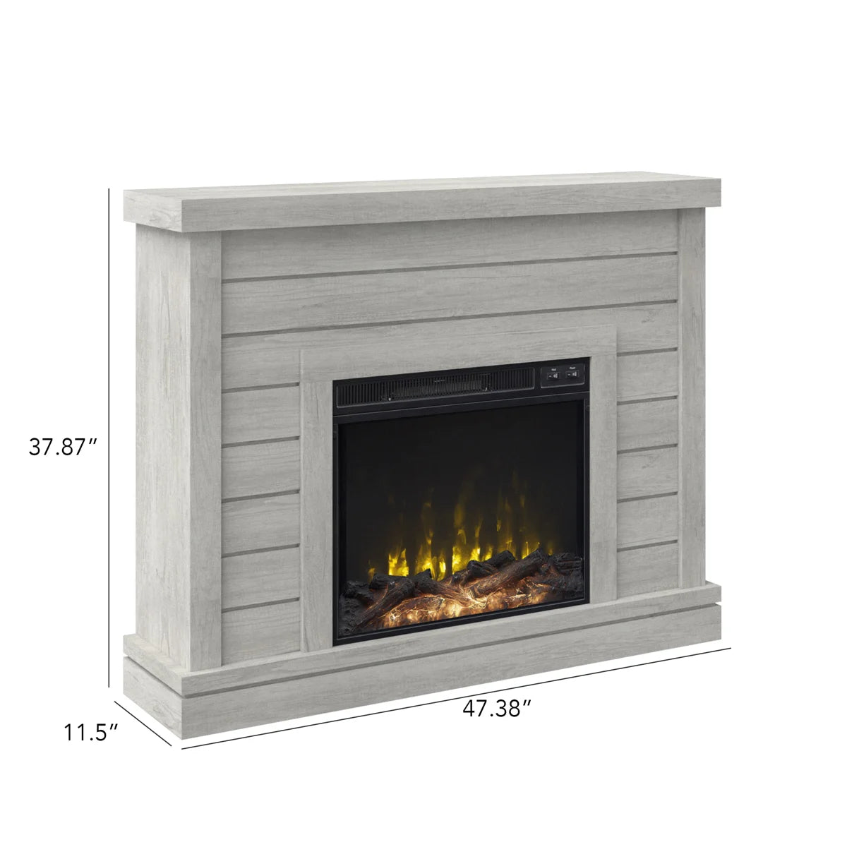 Sand Stable Alaya 47 Inch Electric Fireplace Mantel- 4600 BTU