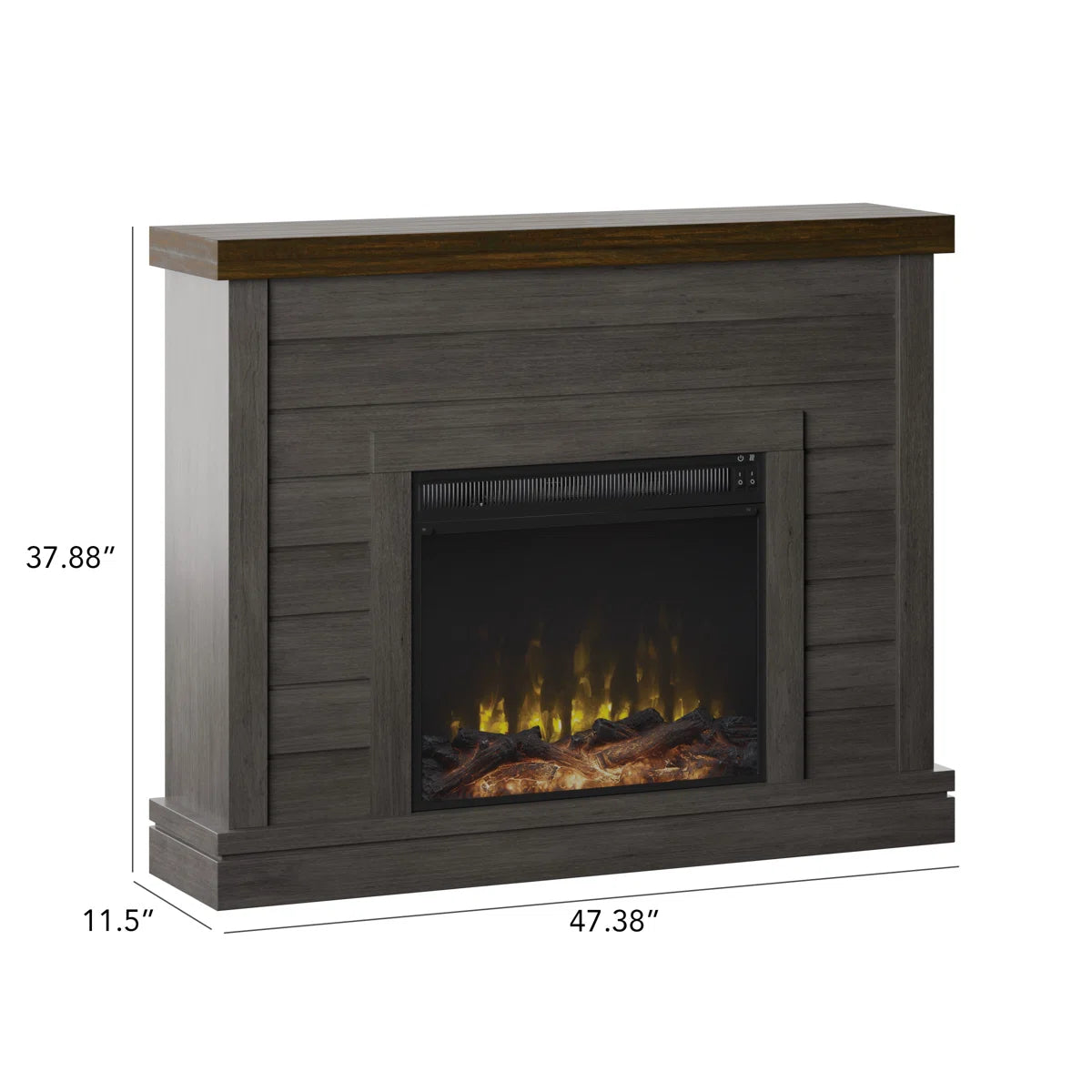 Sand Stable Alaya 47 Inch Electric Fireplace Mantel- 4600 BTU