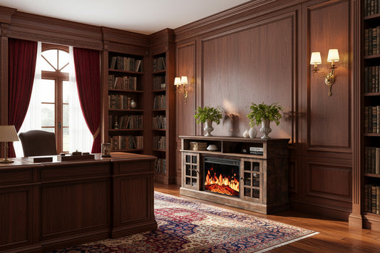56 Inch Electric Fireplace TV Stand - August Grove Anias