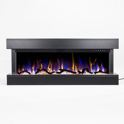 Chesmont 50 Inch 3-Sided Wall Mount Electric Fireplace - Smart