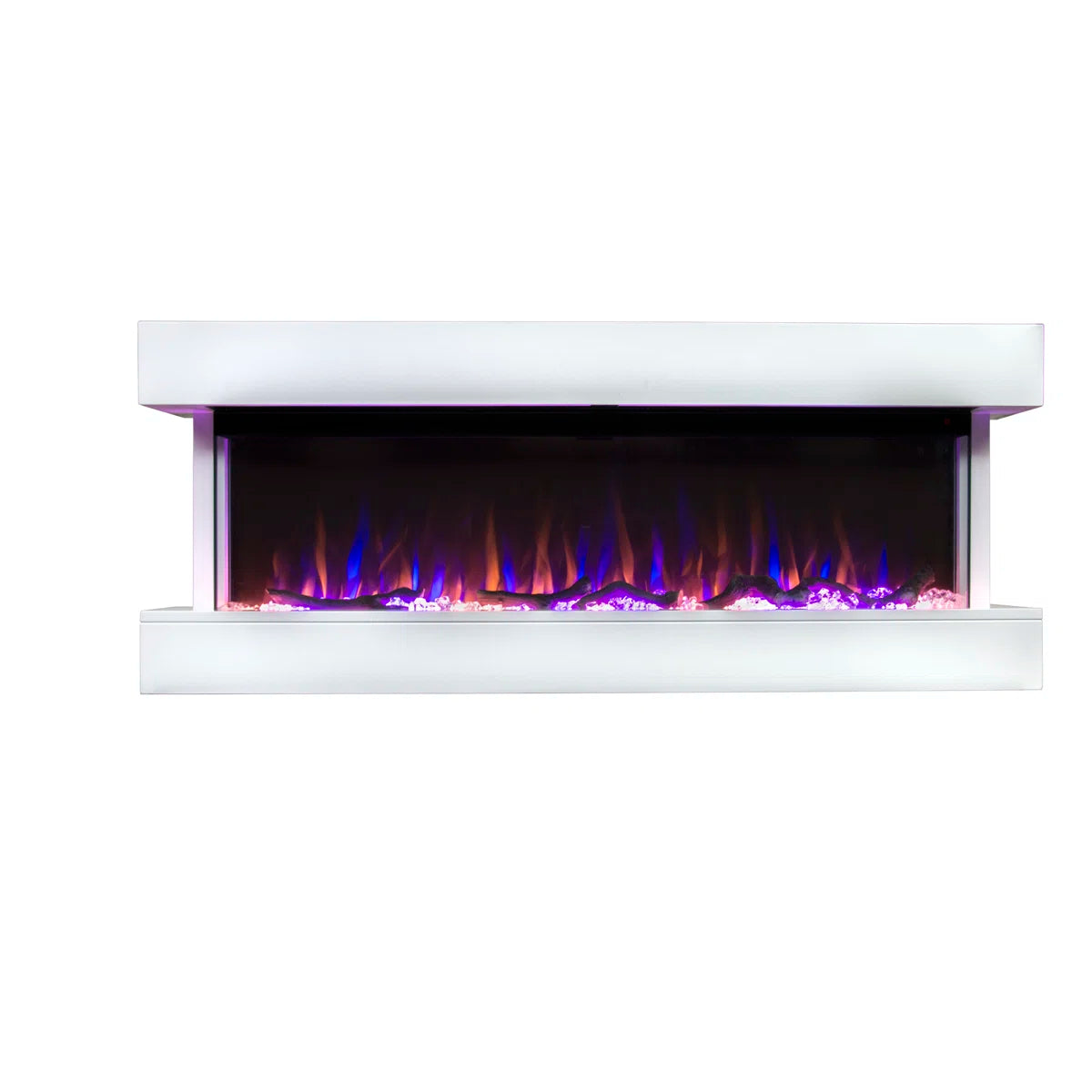 Chesmont 50 Inch 3-Sided Wall Mount Electric Fireplace - Smart