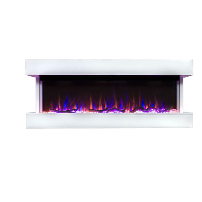 Chesmont 50 Inch 3-Sided Wall Mount Electric Fireplace - Smart