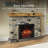 Country Living Dixson Stone 55 Inch Electric Fireplace Brick Mantel