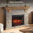 Country Living Glenbrook River Rock 55 Inch Electric Fireplace Mantel - Stone