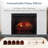 Country Living Jackson 55 Inch Electric Fireplace Mantel - White Brick