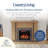 Country Living Graham 55 Inch Mantel - Smart Electric Fireplace Heater - W/Remote