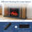Country Living Graham 55 Inch Mantel - Smart Electric Fireplace Heater - W/Remote