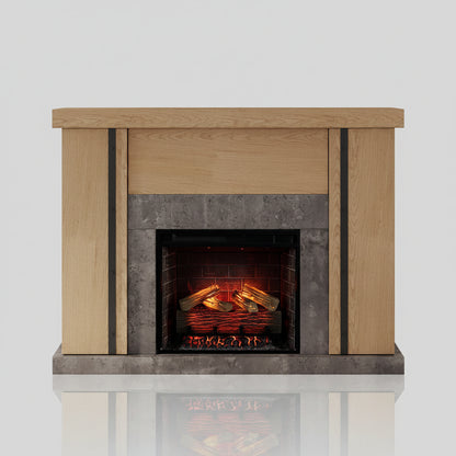Country Living Graham 55 Inch Mantel - Smart Electric Fireplace Heater - W/Remote
