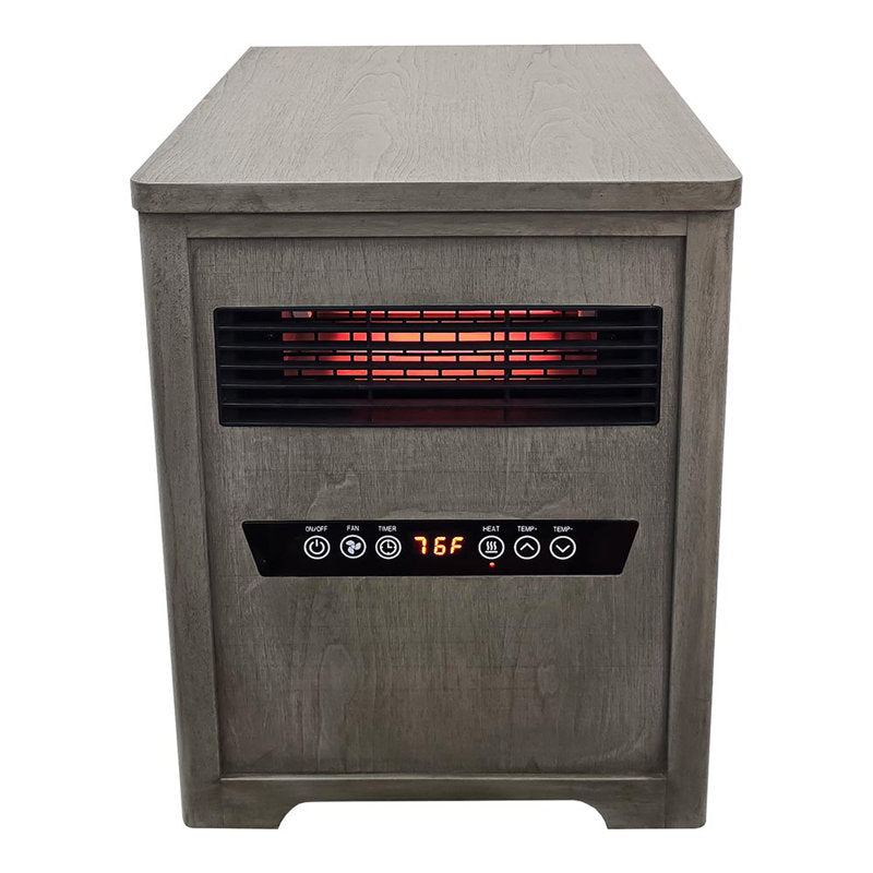 Country Living Infrared Portable Space Heater with Remote Control - Driftwood Grain Finish