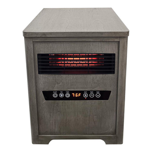 Country Living Infrared Portable Space Heater with Remote Control - Driftwood Grain Finish