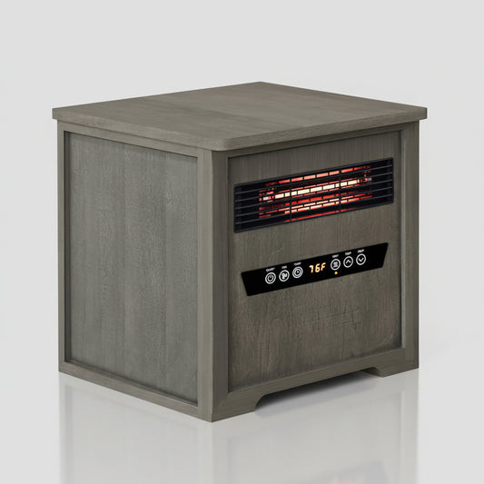 Country Living Infrared Portable Space Heater with Remote Control - Driftwood Grain Finish