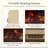Country Living Smart Infrared Electric Fireplace Stove Heater