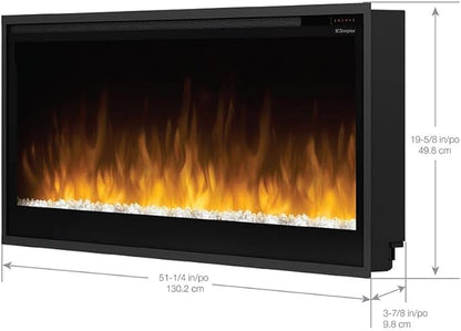 36, 42, 50, 60 Inch Electric Fireplace Smart Insert- Dimplex Multi-Fire Slim