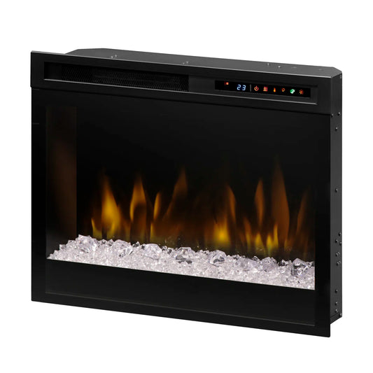 Dimplex Nova 23 Inch Multi-Fire XHD Electric Fireplace Insert - 1500W Acrylic Ice Ember Bed Ceramic Heat