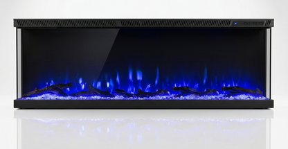 50 Inch Electric Fireplace Insert - 3 Sided - 12 Flame Colors - Just Electric