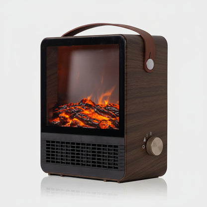 Hearth Electric Fireplace Portable Space Heater with 3D Flame Effect | 1500W