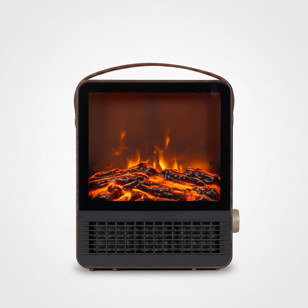 Hearth Electric Fireplace Portable Space Heater with 3D Flame Effect | 1500W