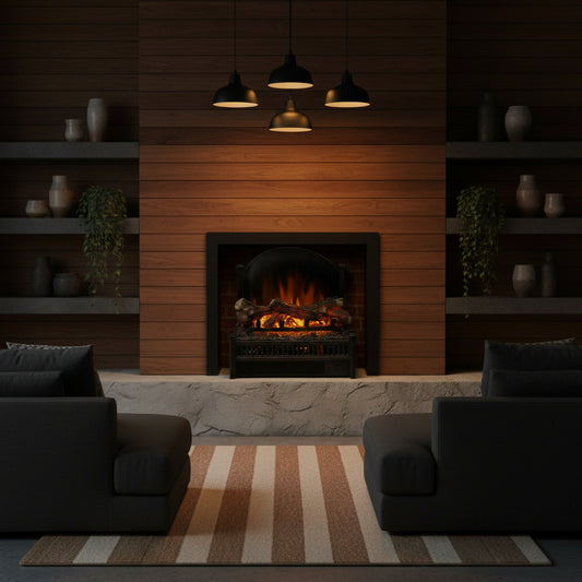 Hohman 23 Inch Electric Fireplace Logs Set