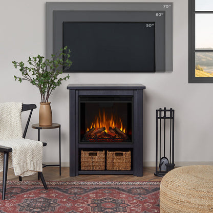 Real Flame Hollis 32' Electric Fireplace Stove - Space Heater