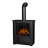 Real Flame Hollis 32' Electric Fireplace Stove - Space Heater
