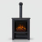 Real Flame Hollis 32' Electric Fireplace Stove - Space Heater