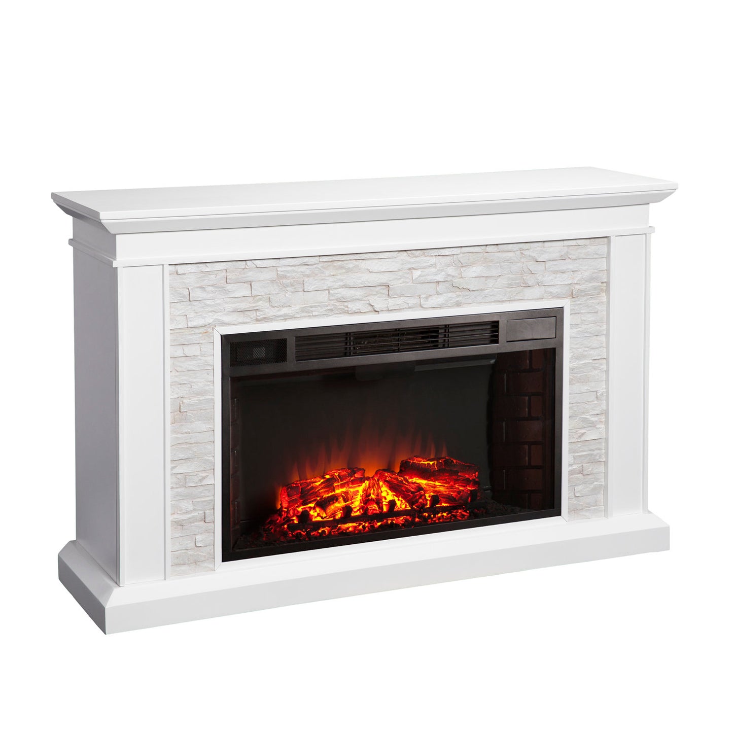 55 Inch Electric Fireplace Mantel Heater - Birch Lane Ledgestone
