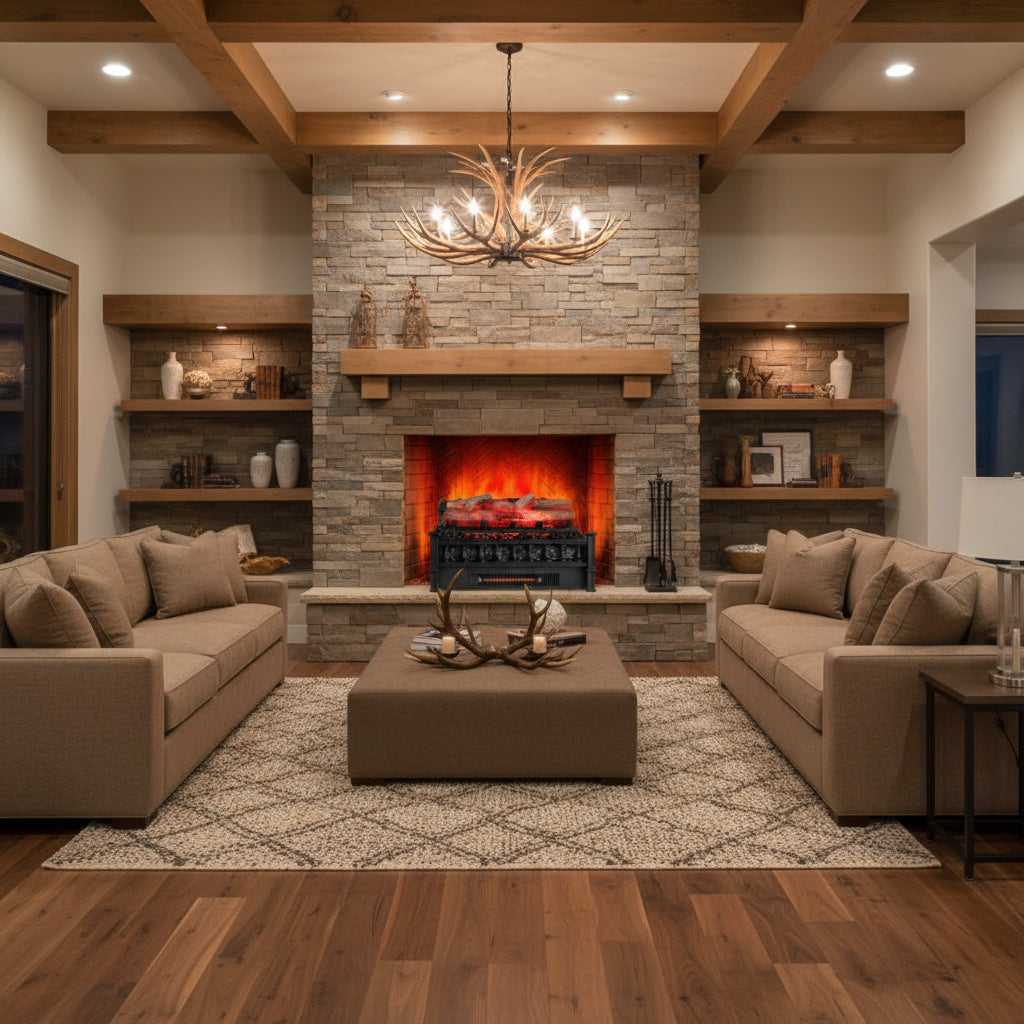 Lupi Infared 20 Inch Electric Fireplace Logs